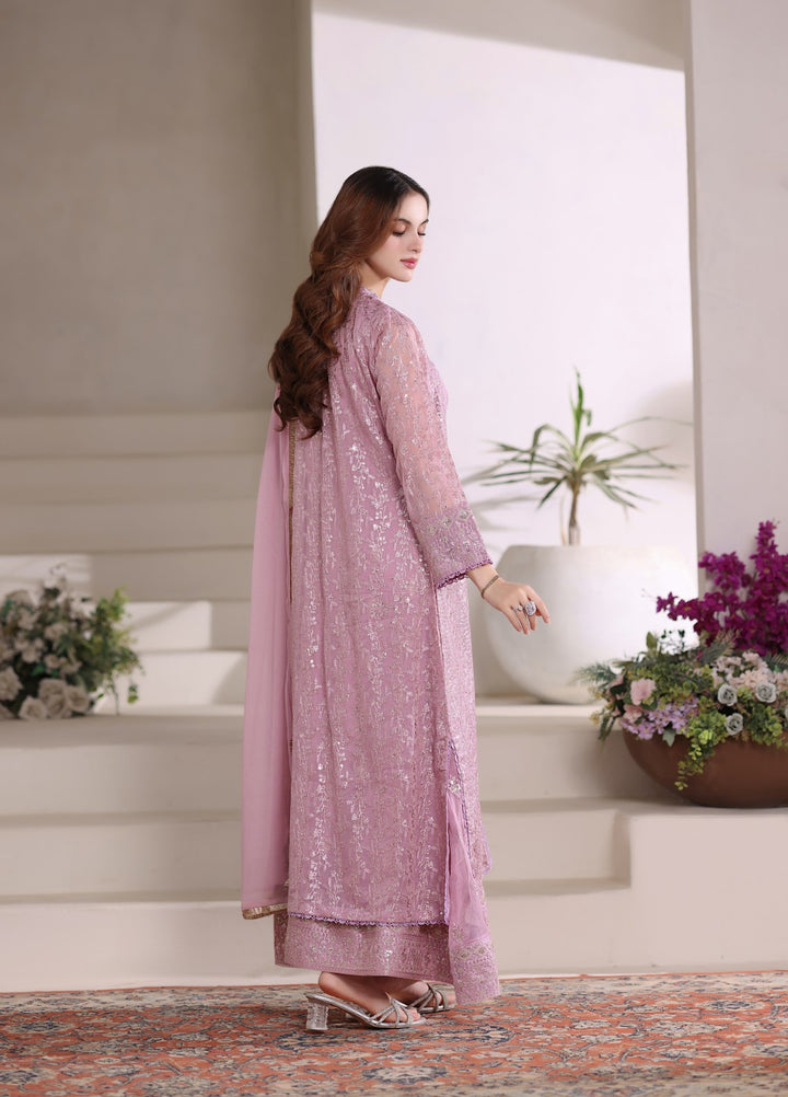 Shadiyan by Al Siyaab Pret 4 Piece Embroidered Chiffon Sahiba Lilac - Festive Collection