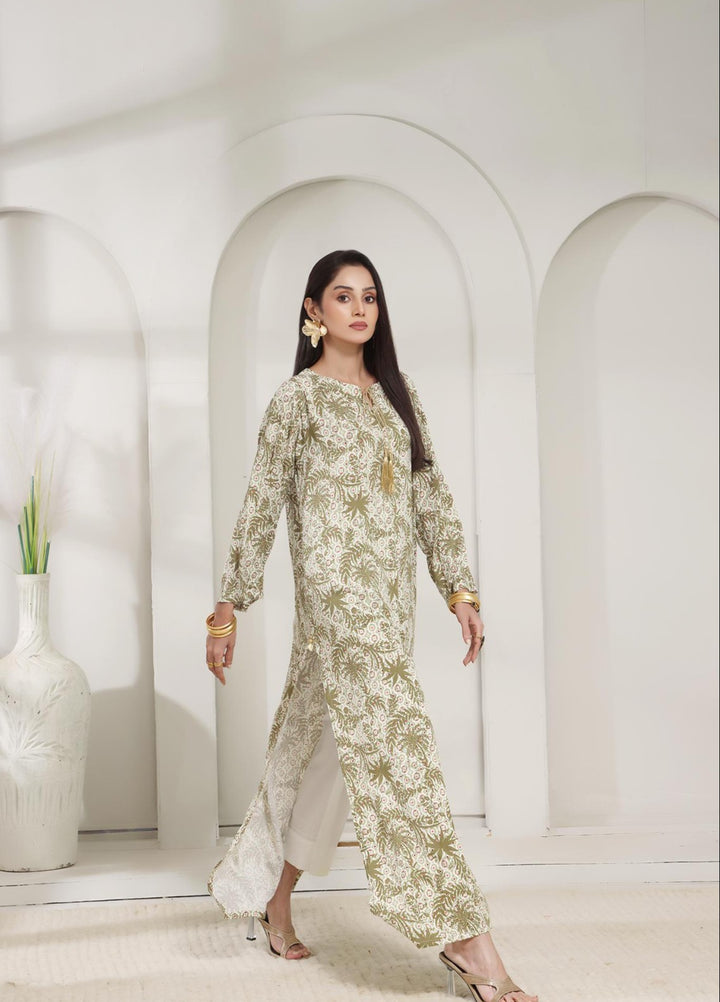 Madiha Gohar Silk Affair Pret 2 Piece Printed linen Shanghai Leaf - Winter Collection