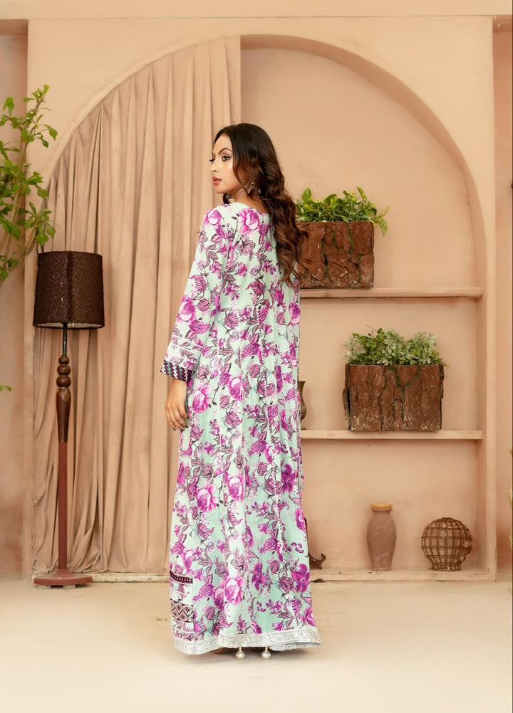Noor e Mehal by Madiha Gohar Pret Embriodered Preimum 3 Piece Swiss Poly Cotton Kalidar Pishwas Noor e Mah - Festive Collection