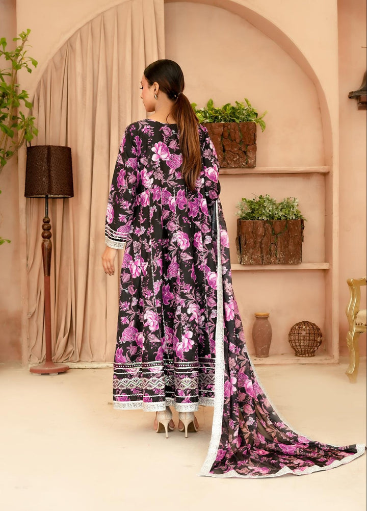 Noor e Mehal by Madiha Gohar Pret Embriodered Preimum 3 Piece Swiss Kalidar Pishwas Noor-e-Gulzar - Festive Collection