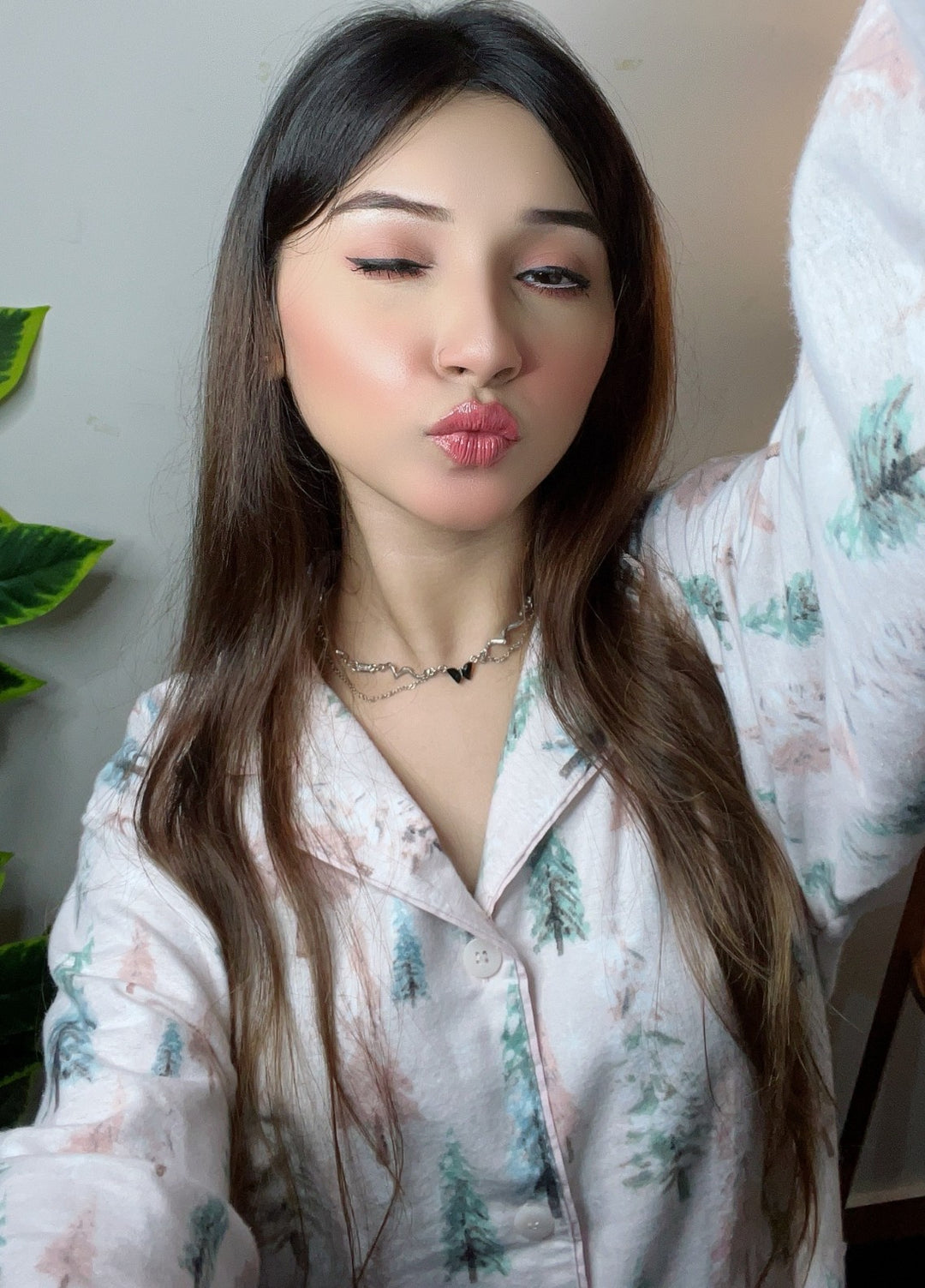 Urban Cut Women Pret 2 Piece Printed Suit Trees and Deer Print-P0115 - Winter Collection