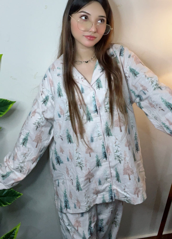 Urban Cut Women Pret 2 Piece Printed Suit Trees and Deer Print-P0115 - Winter Collection