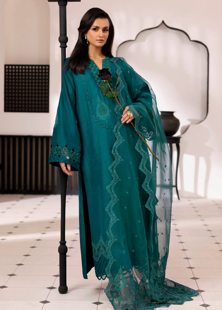 Silk Mode by Tessa Women Pret 3 Piece Raw Silk Zircon - Festive Collection