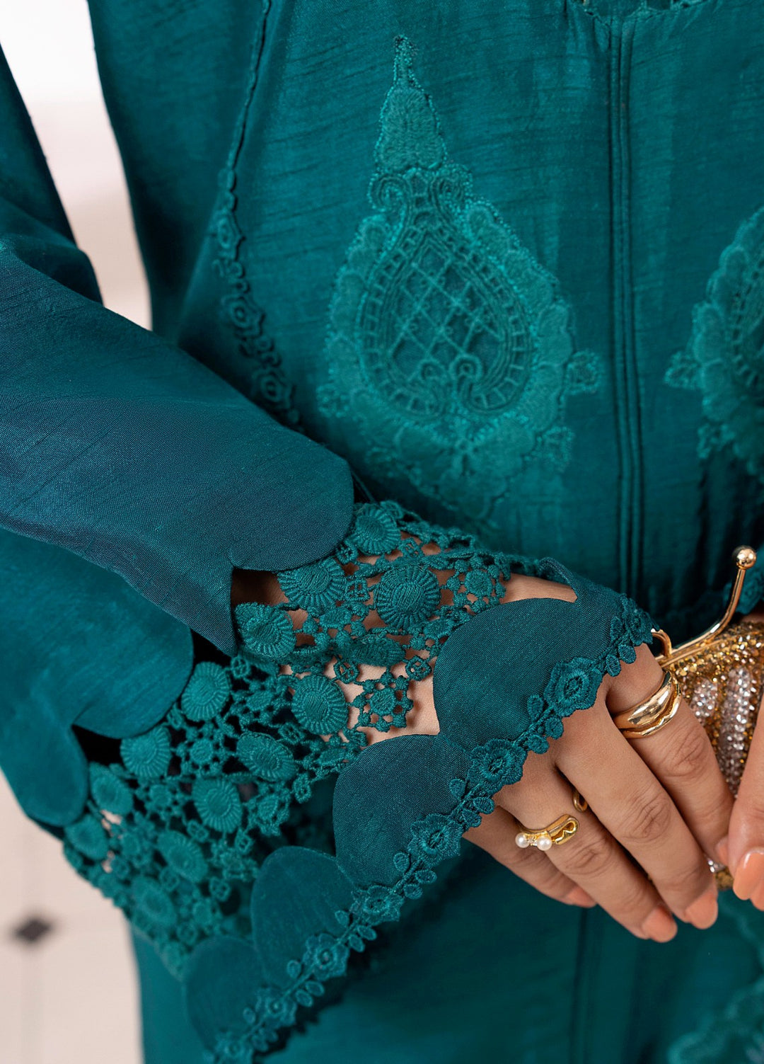 Silk Mode by Tessa Women Pret 3 Piece Raw Silk Zircon - Festive Collection