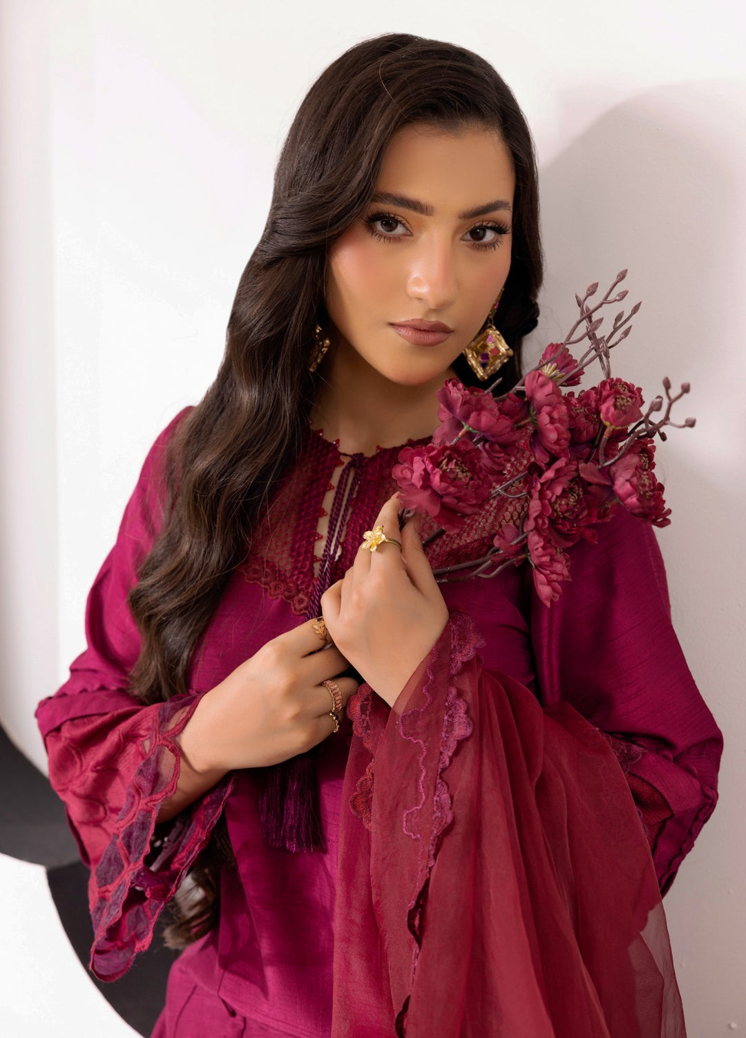 Silk Mode by Tessa Women Pret 3 Piece Raw Silk Deniz - Festive Collection