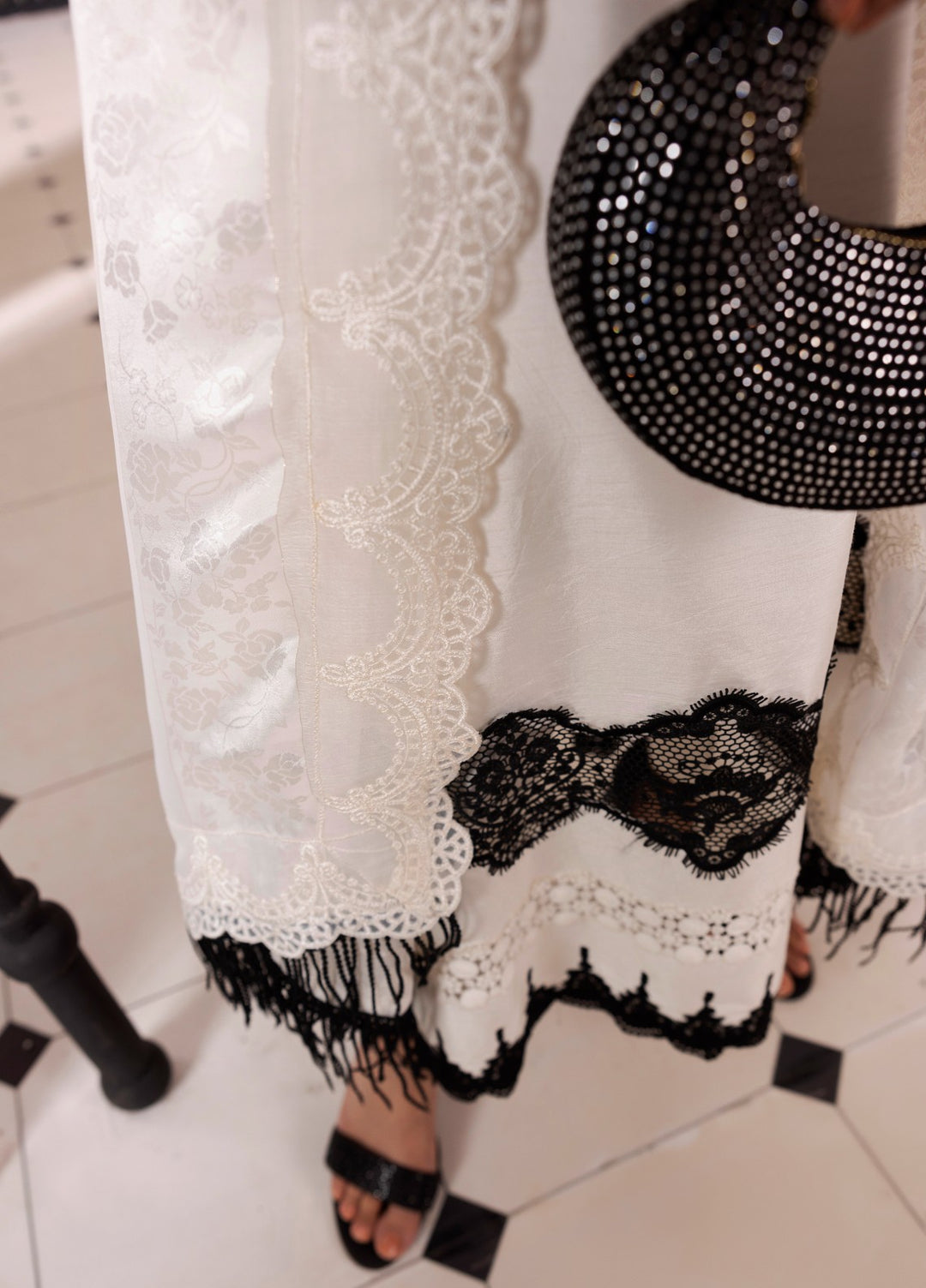 Silk Mode by Tessa Women Pret 3 Piece Raw Silk Dove - Festive Collection