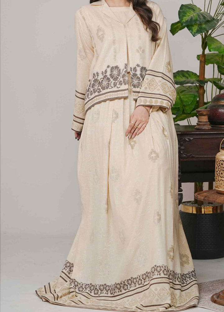 Narmin by Narkins Ophelia Unstitched Velvet Jacquard 3 Piece Embossed Butter-3193 - Winter Collection