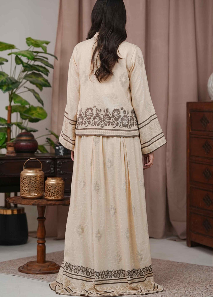 Narmin by Narkins Ophelia Unstitched Velvet Jacquard 3 Piece Embossed Butter-3193 - Winter Collection