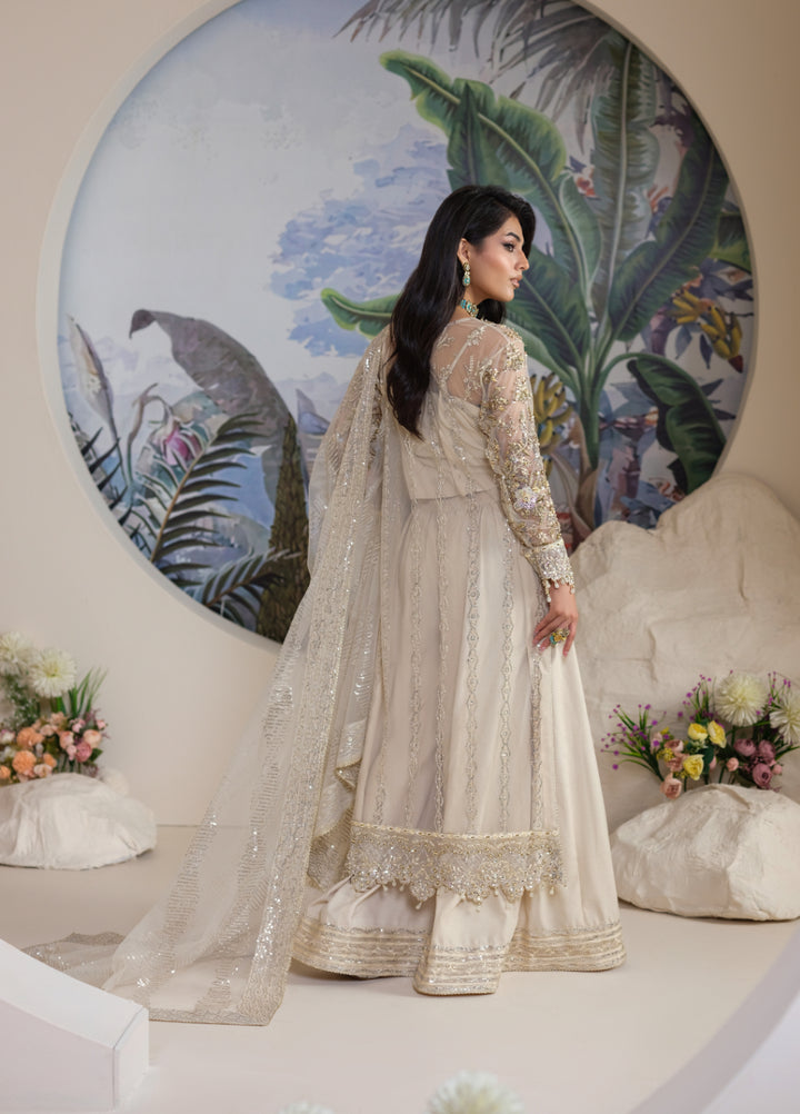Naqash e Naaz by Wareesha 3 Piece Hand work Net WB-01 NOOR - Formals Collection