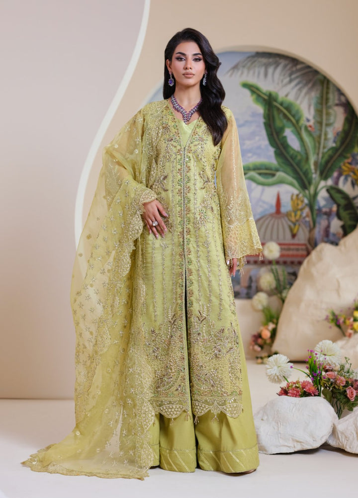 Naqash e Naaz by Wareesha 3 Piece Hand work Net WB-03 BAHAAR - Formals Collection