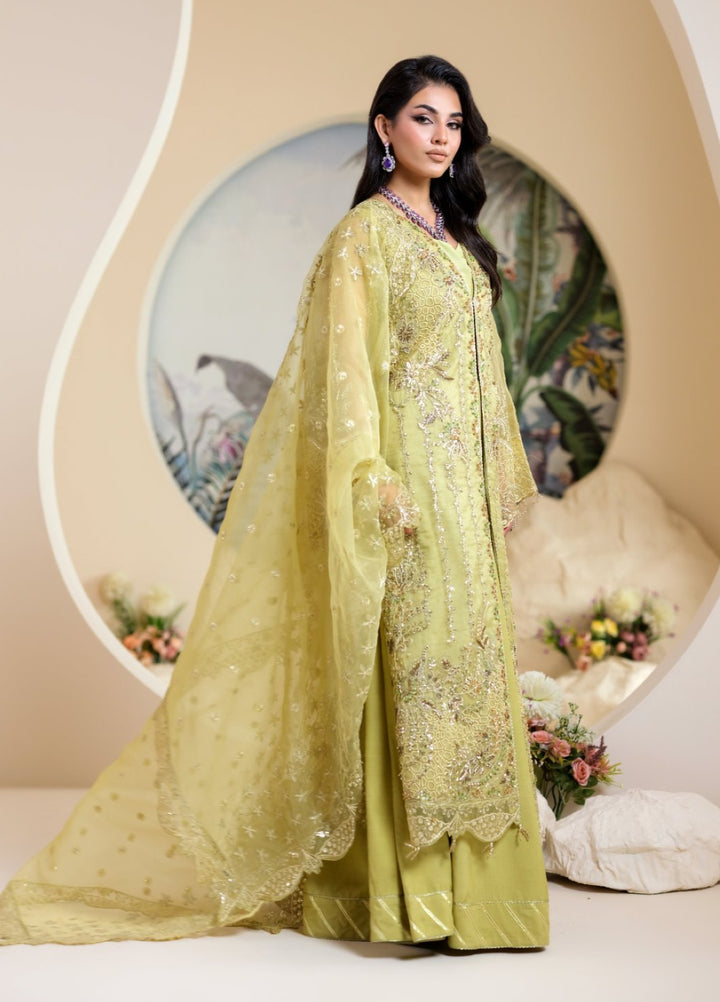 Naqash e Naaz by Wareesha 3 Piece Hand work Net WB-03 BAHAAR - Formals Collection