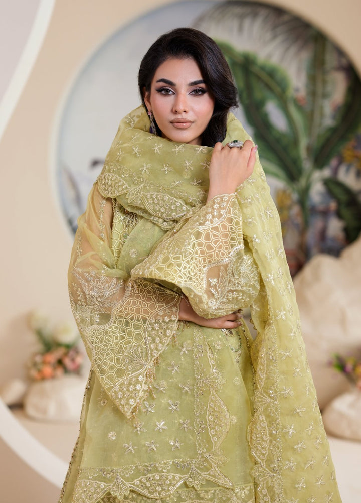 Naqash e Naaz by Wareesha 3 Piece Hand work Net WB-03 BAHAAR - Formals Collection