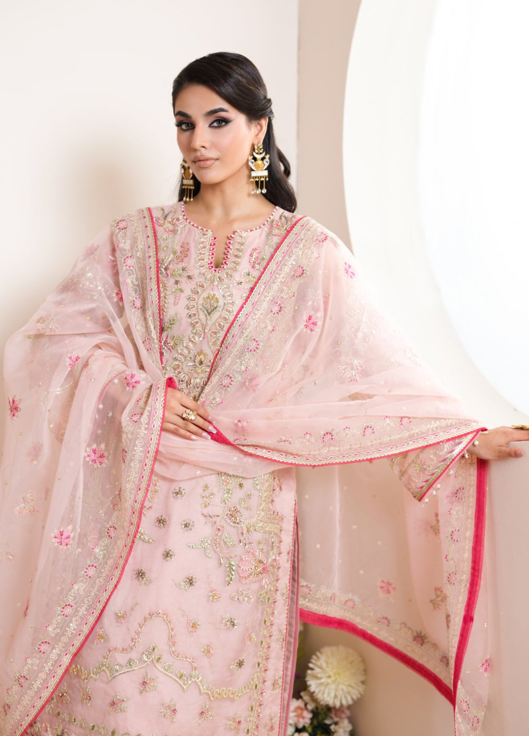 Naqash e Naaz by Wareesha 3 Piece Hand work Organza WB-05 SHIZA - Formals Collection