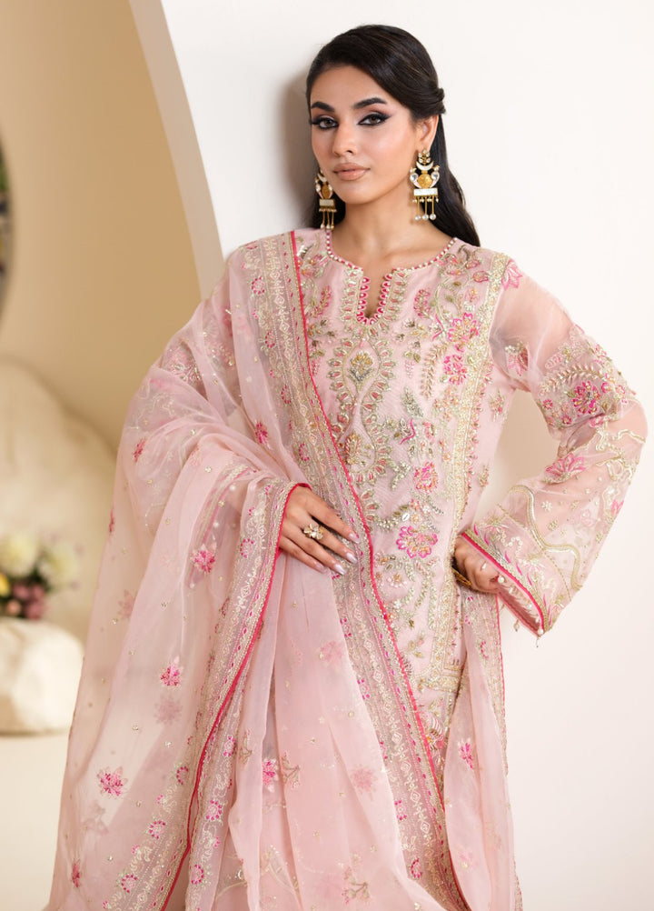 Naqash e Naaz by Wareesha 3 Piece Hand work Organza WB-05 SHIZA - Formals Collection