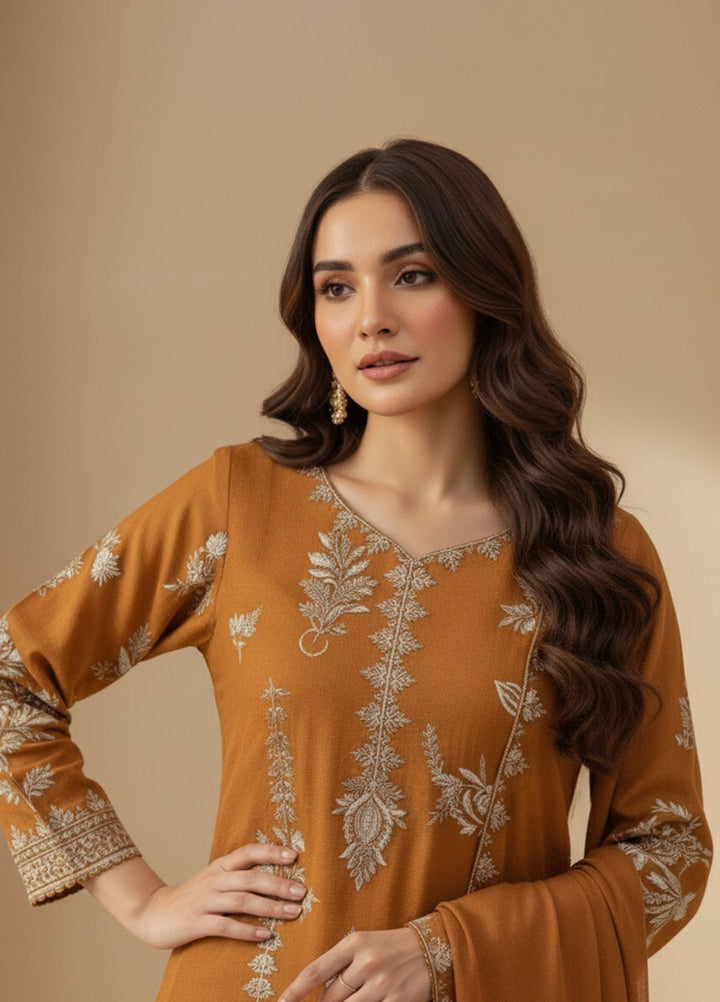 Eira by Mavie Pret Karandi 3 Piece Embroidered Lynna - Winter Collection