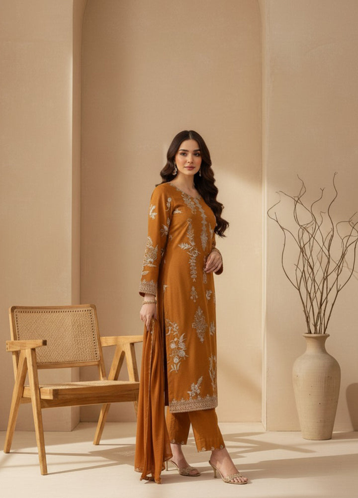 Eira by Mavie Pret Karandi 3 Piece Embroidered Lynna - Winter Collection