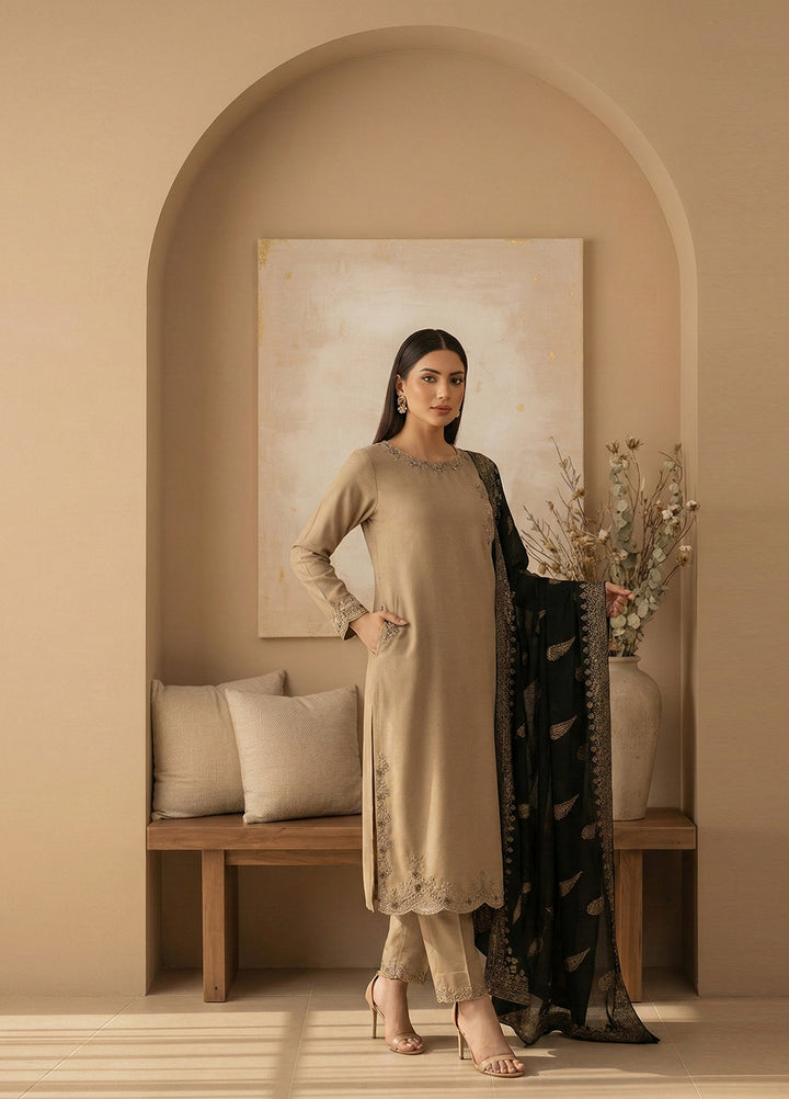 Eira by Mavie Pret Karandi 3 Piece Embroidered Maris - Winter Collection