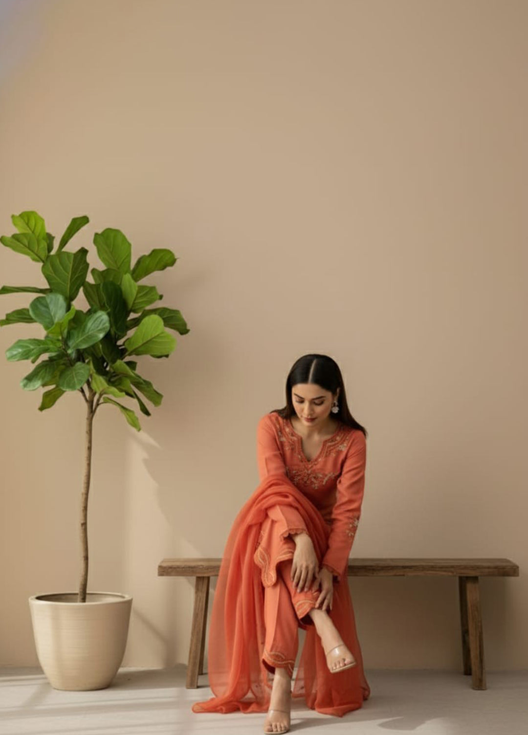 Eira by Mavie Pret Wool 3 Piece Embroidered Kaia - Winter Collection