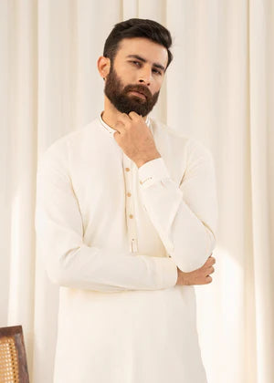 Shan e Eid by Buraq Online Mens Pret Solids Wash N Wear 2 Piece Suit Lut - Casual Collection