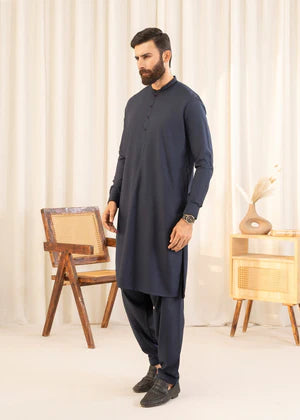 Shan e Eid by Buraq Online Mens Pret Solids Wash N Wear 2 Piece Suit Muneeb - Casual Collection