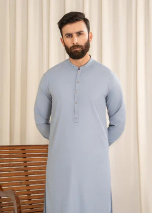 Shan e Eid by Buraq Online Mens Pret Solids Wash N Wear 2 Piece Suit Minhaaj - Casual Collection