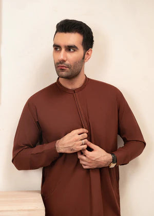 Zarif by Buraq Online Mens Pret Solids Wash N Wear 2 Piece Suit Aftab - Casual Collection