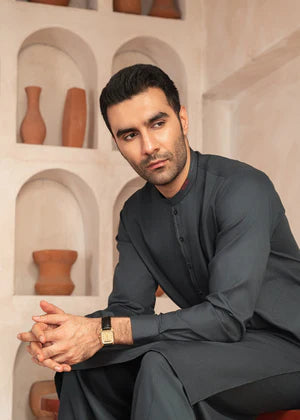 Zarif by Buraq Online Mens Pret Solids Wash N Wear 2 Piece Suit Sultan-e-Misaq - Casual Collection