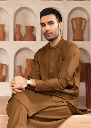 Zarif by Buraq Online Mens Pret Solids Wash N Wear 2 Piece Suit Qadir - Casual Collection