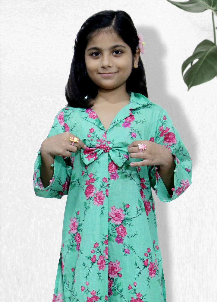 Stitching Cotton Girls Pret Printed 2 Piece Cambric Suit SC25SP-D-02 - Summer Collection