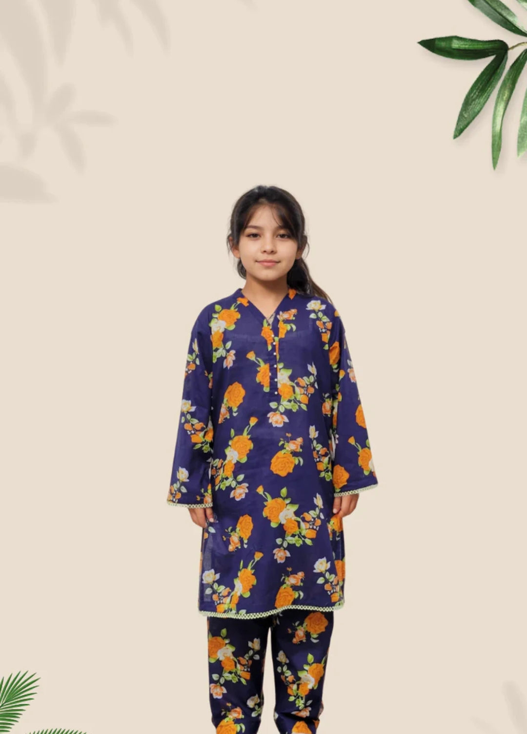 Stitching Cotton Girls Pret Printed 2 Piece Cambric Suit SC25SP-D-24 - Summer Collection