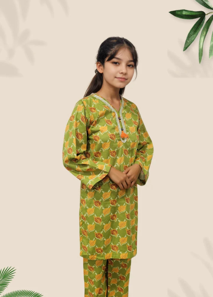 Stitching Cotton Girls Pret Printed 2 Piece Cambric Suit SC25SP-D-39 - Summer Collection