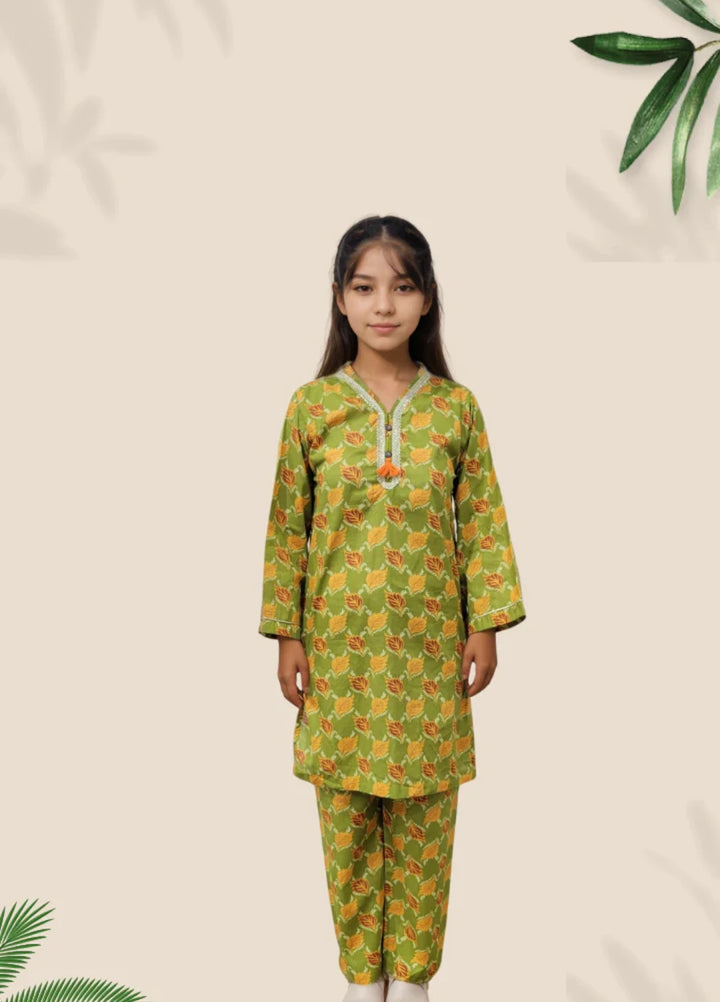 Stitching Cotton Girls Pret Printed 2 Piece Cambric Suit SC25SP-D-39 - Summer Collection