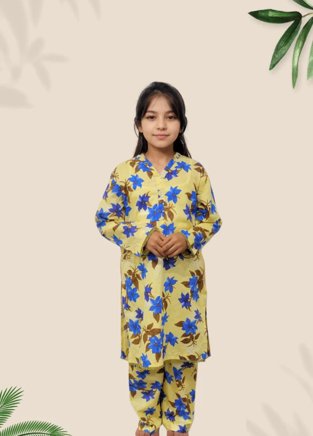 Stitching Cotton Girls Pret Printed 2 Piece Cambric Suit SC25SP-D-44 - Summer Collection