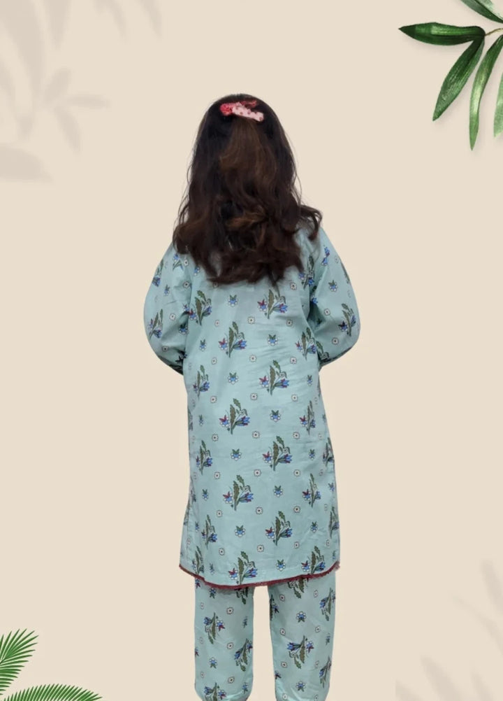 Stitching Cotton Girls Pret Printed 2 Piece Cambric Suit SC25SP-D-47 - Summer Collection
