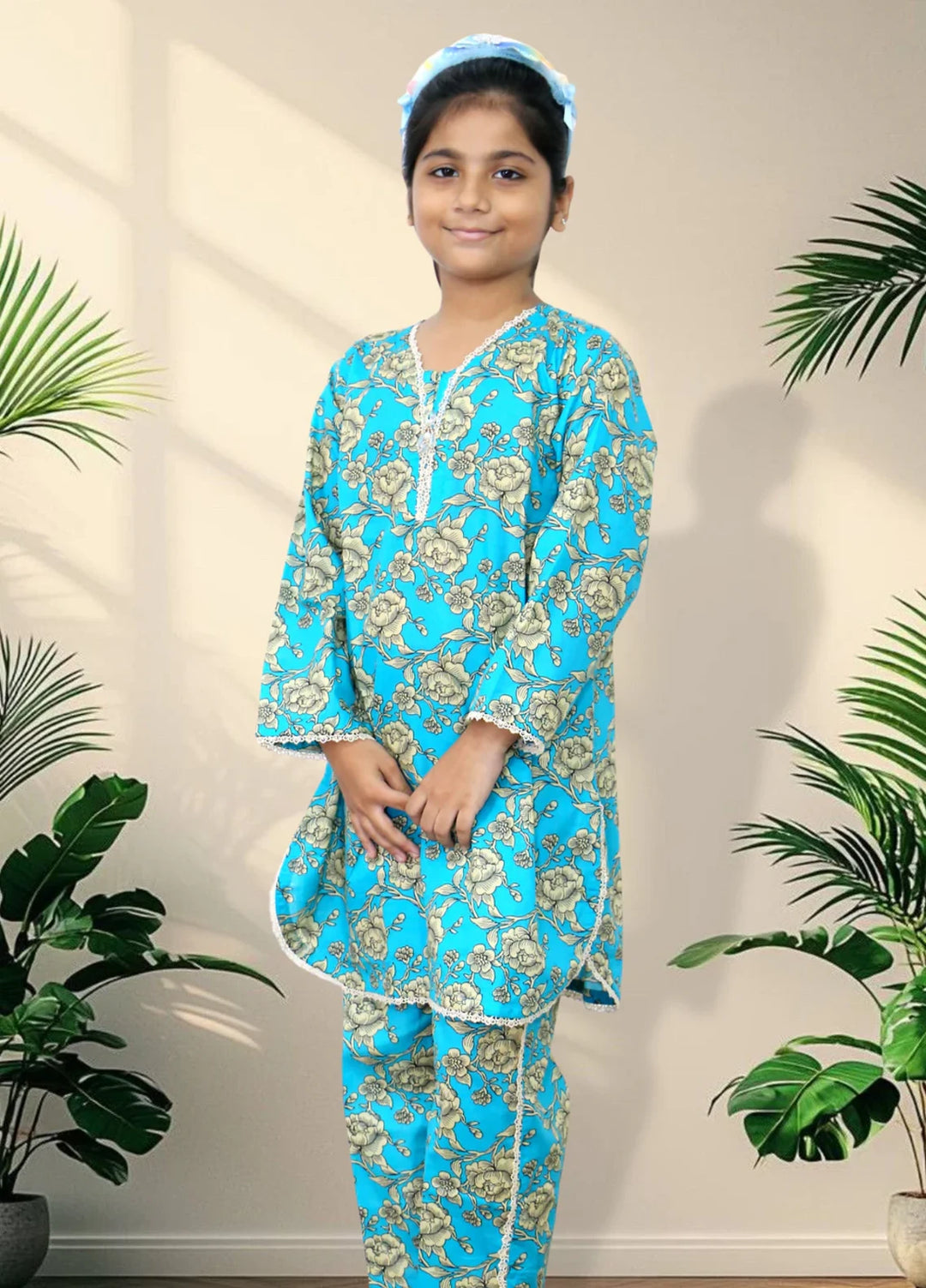 Stitching Cotton Girls Pret Printed 2 Piece Cambric Suit SC25SP-D-09 - Summer Collection