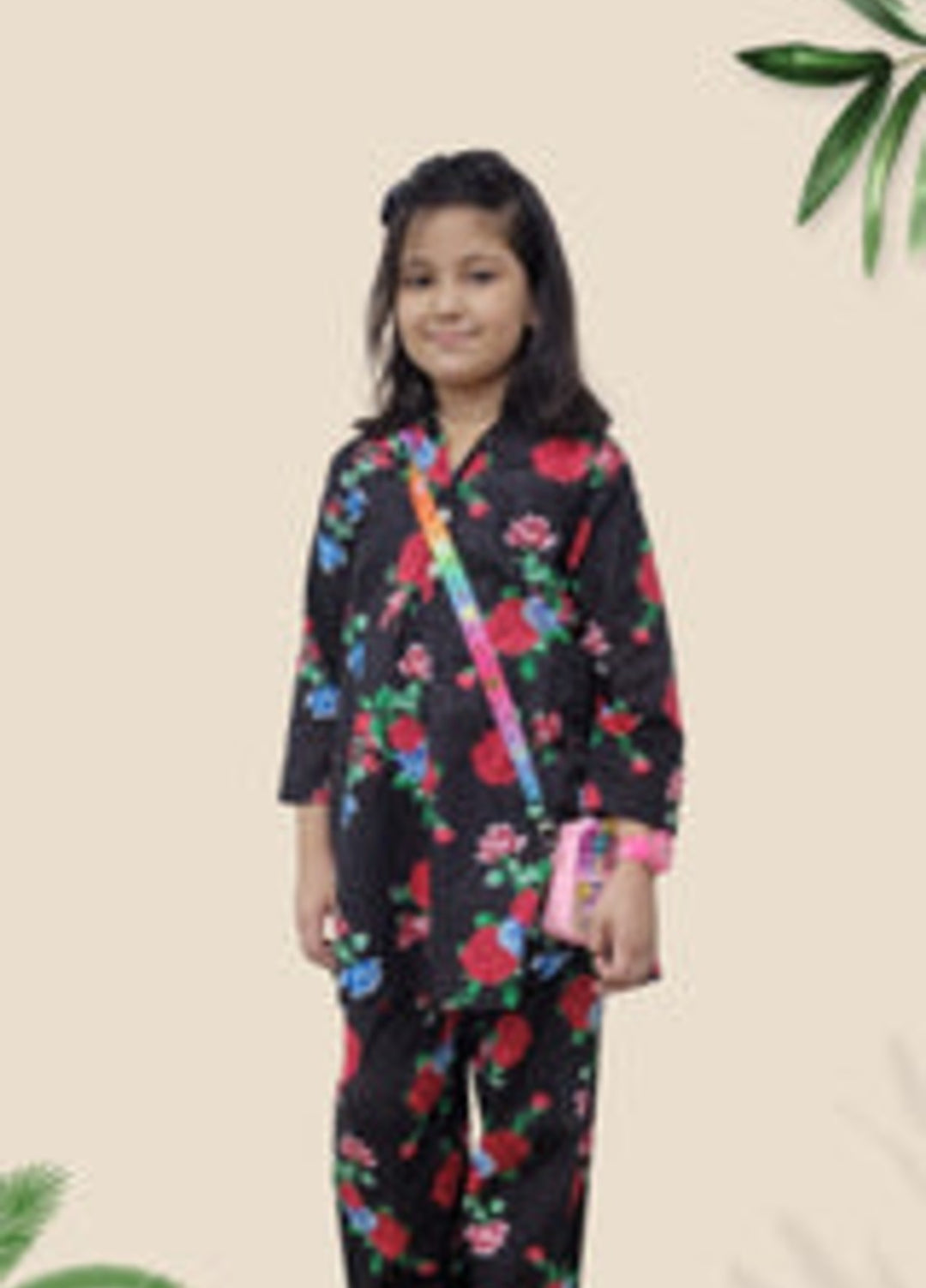 Stitching Cotton Girls Pret Printed 2 Piece Cambric Suit SC25SP-D-55 - Summer Collection