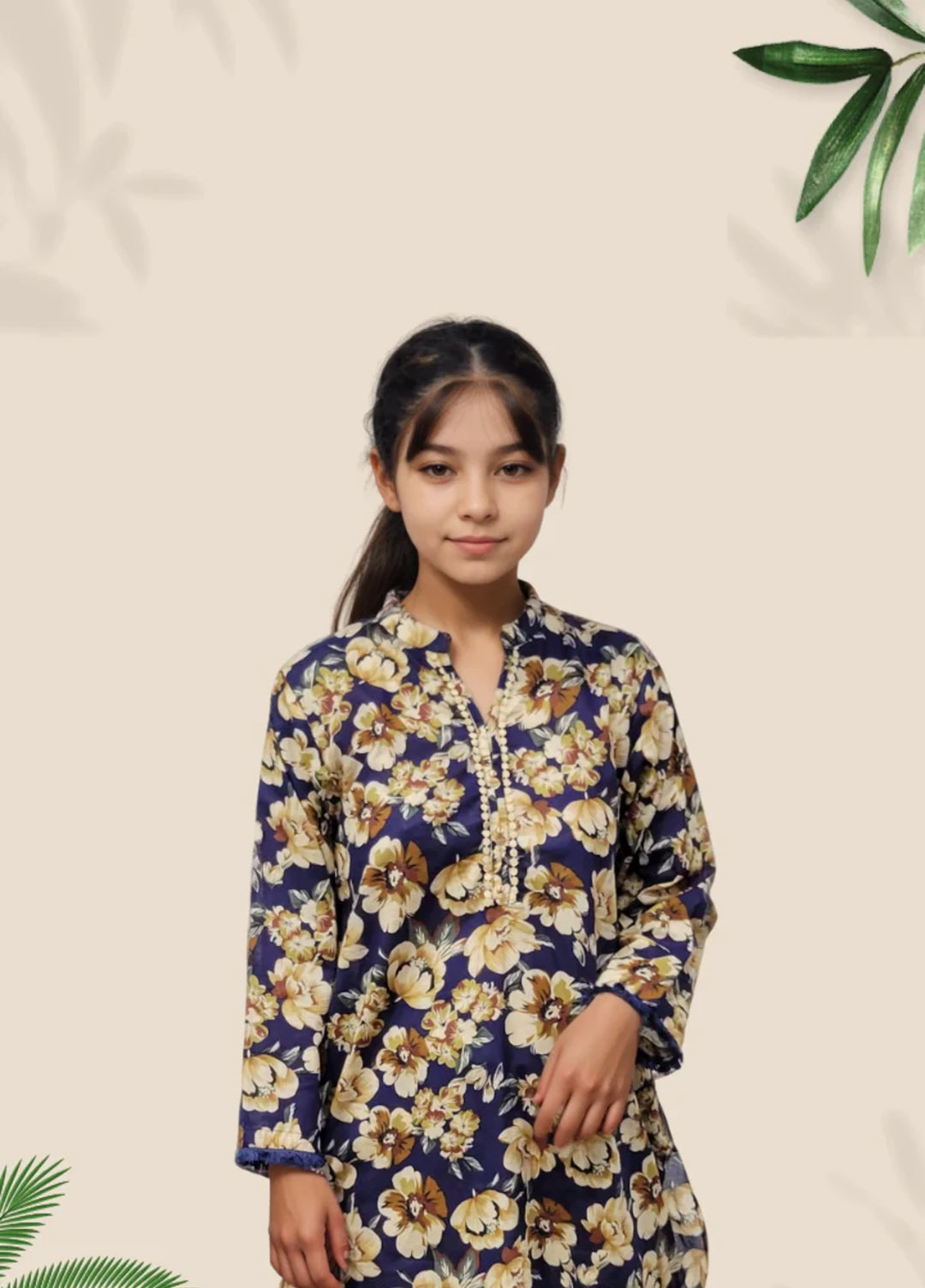 Stitching Cotton Girls Pret Printed 2 Piece Cambric Suit SC25SP-D-19 - Summer Collection