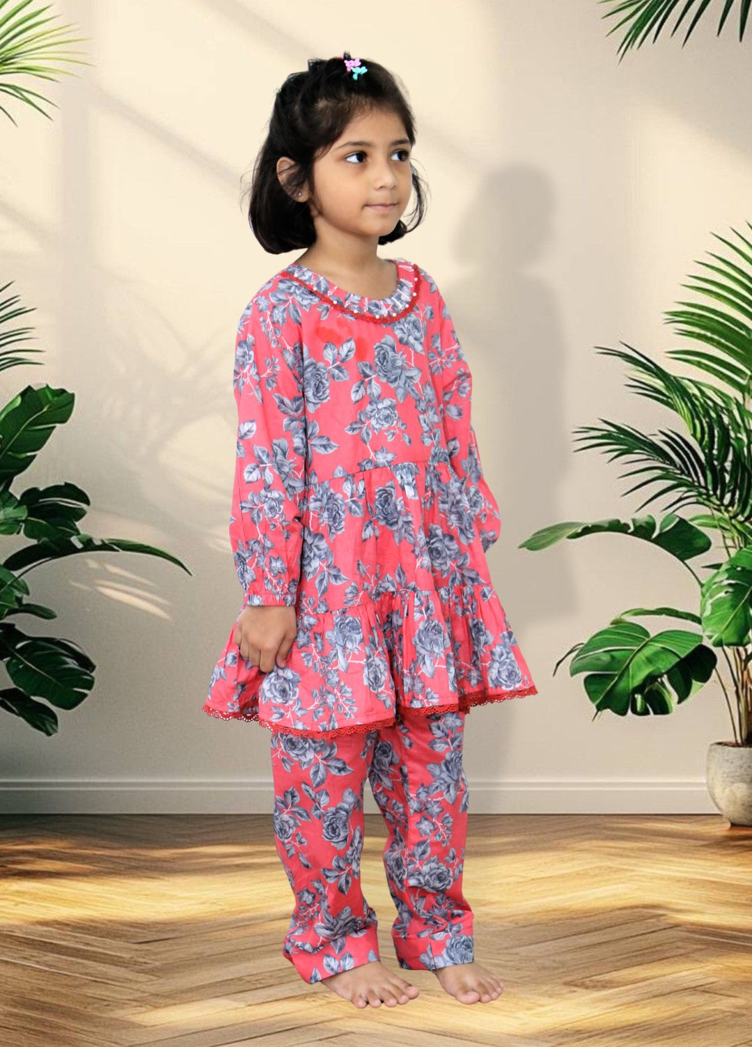 Stitching Cotton Girls Pret Printed 2 Piece Cambric Suit SC25SP-D-49 - Summer Collection