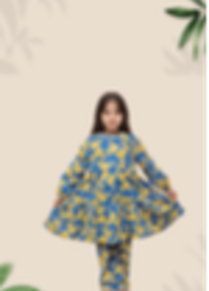 Stitching Cotton Girls Pret Printed 2 Piece Cambric Suit SC25SP-D-54 - Summer Collection