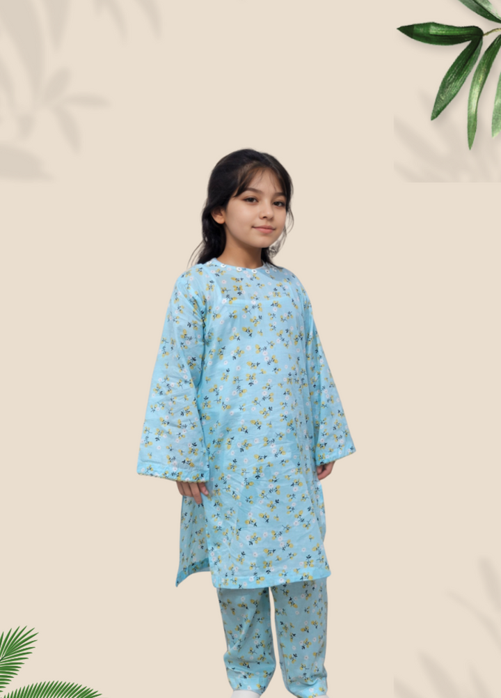 Stitching Cotton Girls Pret Printed 2 Piece Cambric Suit SC25SP-D-52 - Summer Collection