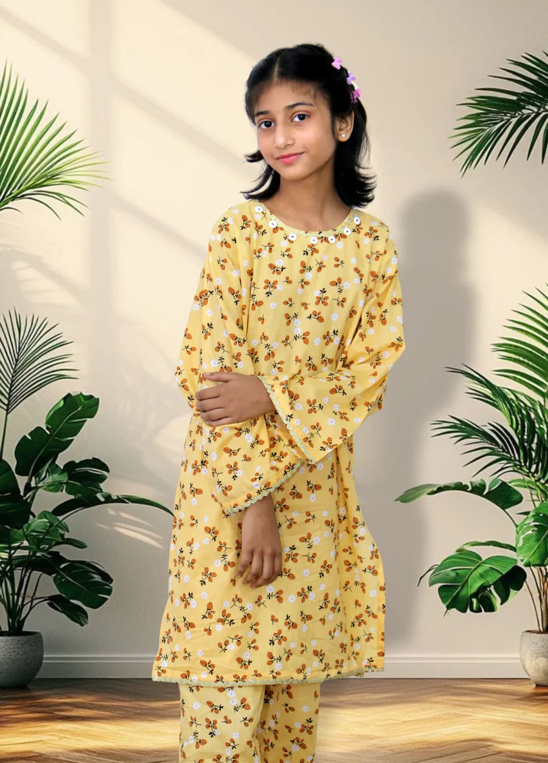 Stitching Cotton Girls Pret Printed 2 Piece Cambric Suit SC25SP-D-29 - Summer Collection