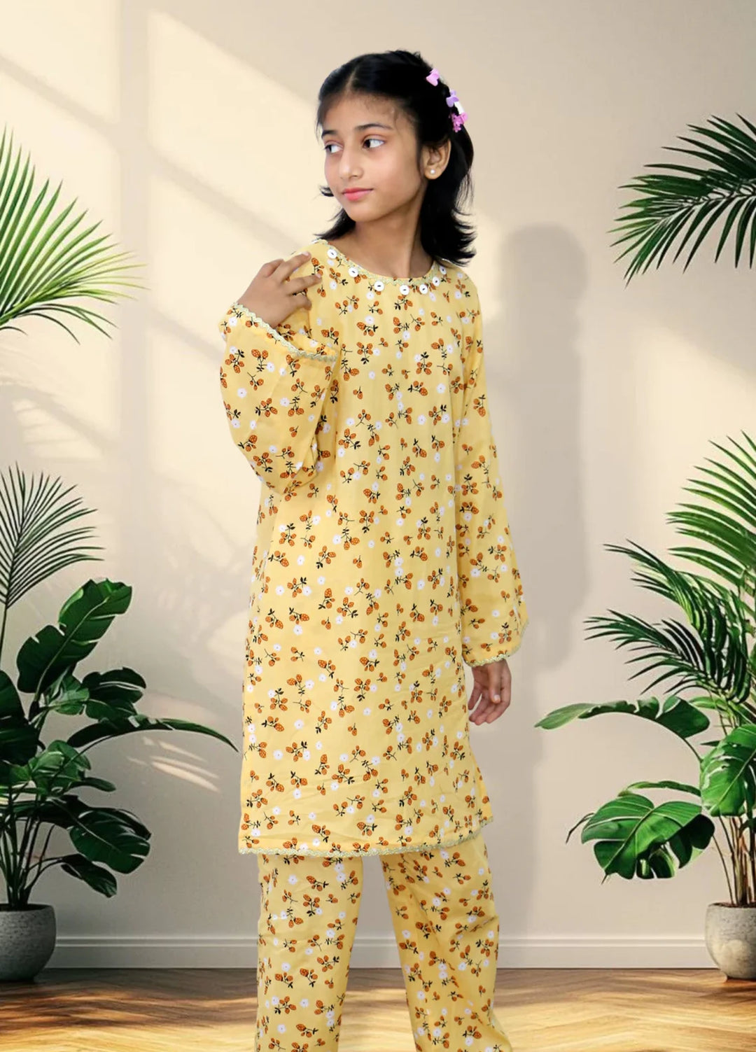 Stitching Cotton Girls Pret Printed 2 Piece Cambric Suit SC25SP-D-29 - Summer Collection