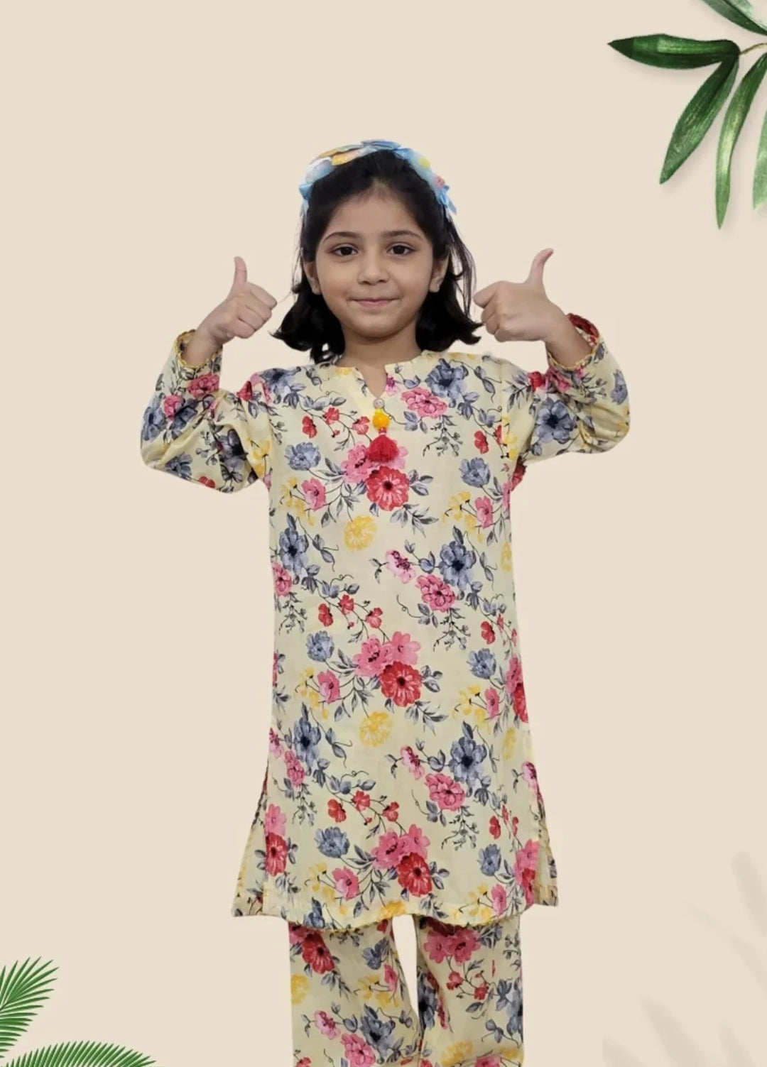 Stitching Cotton Girls Pret Printed 2 Piece Cambric Suit SC25SP-D-23 - Summer Collection