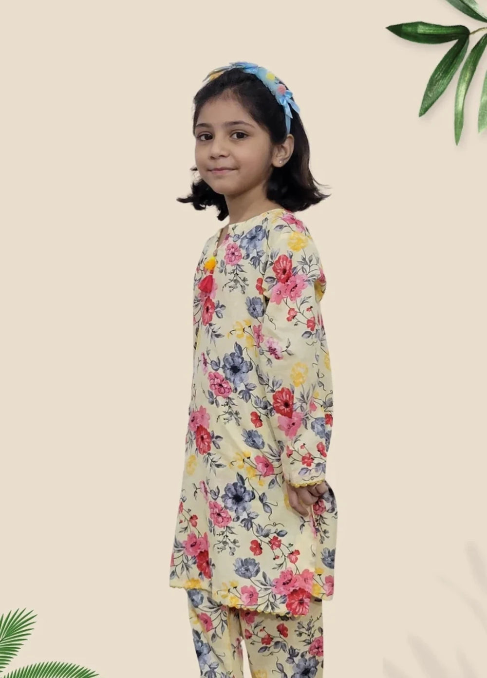 Stitching Cotton Girls Pret Printed 2 Piece Cambric Suit SC25SP-D-23 - Summer Collection