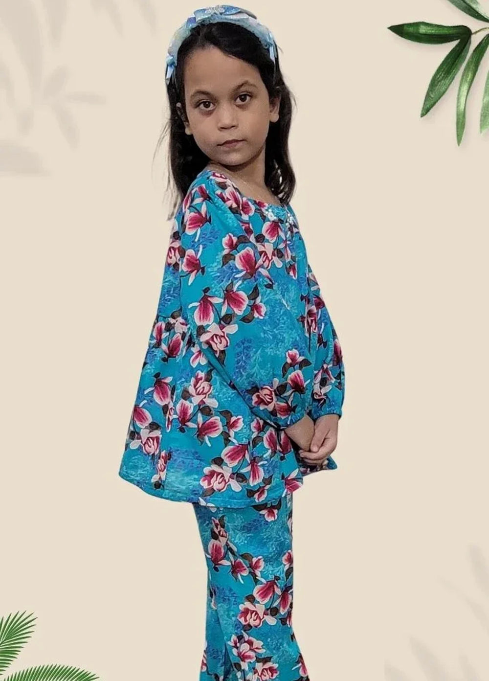 Stitching Cotton Girls Pret Printed 2 Piece Cambric Suit SC25SP-D-15 - Summer Collection