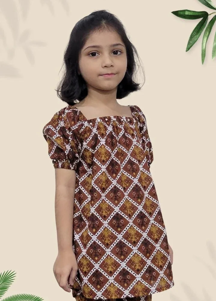 Stitching Cotton Girls Pret Printed 2 Piece Cambric Suit SC25SP-D-51 - Summer Collection