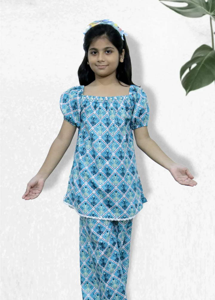 Stitching Cotton Girls Pret Printed 2 Piece Cambric Suit SC25SP-D-42 - Summer Collection