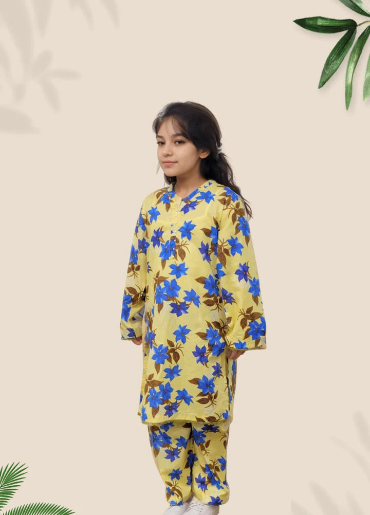 Stitching Cotton Girls Pret Printed 2 Piece Cambric Suit SC25SP-D-50 - Summer Collection
