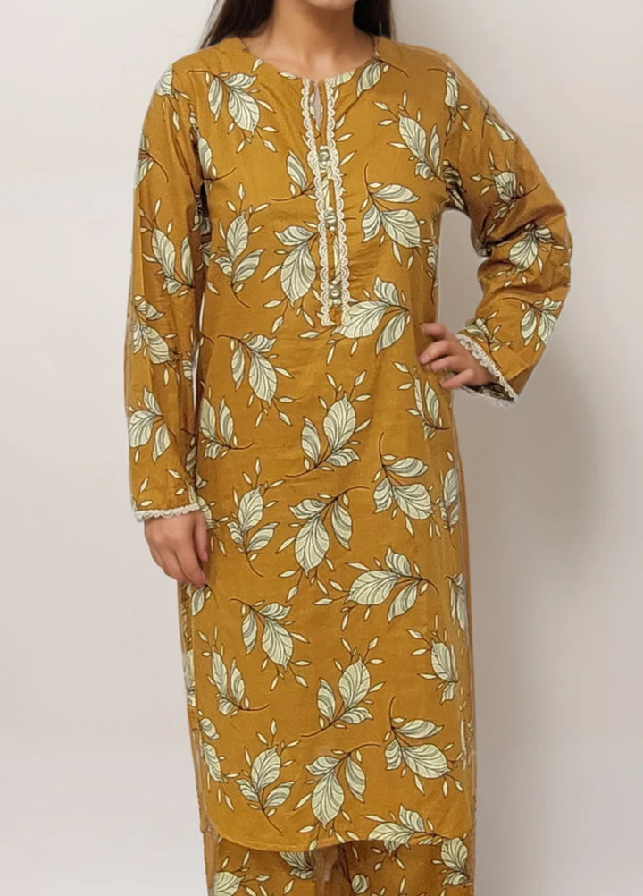 Stitching Cotton Women Pret Pure Cambric 2 Piece Printed Suit D-19 - SummerCollection