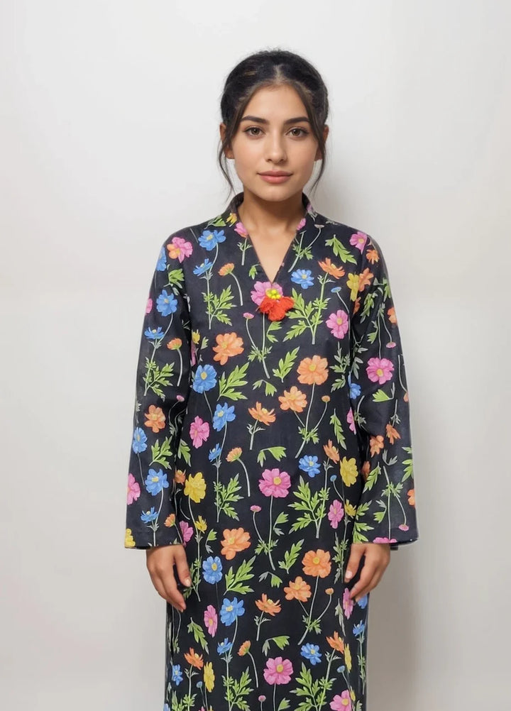 Stitching Cotton Women Pret Pure Cambric 2 Piece Printed Suit D-26 - SummerCollection